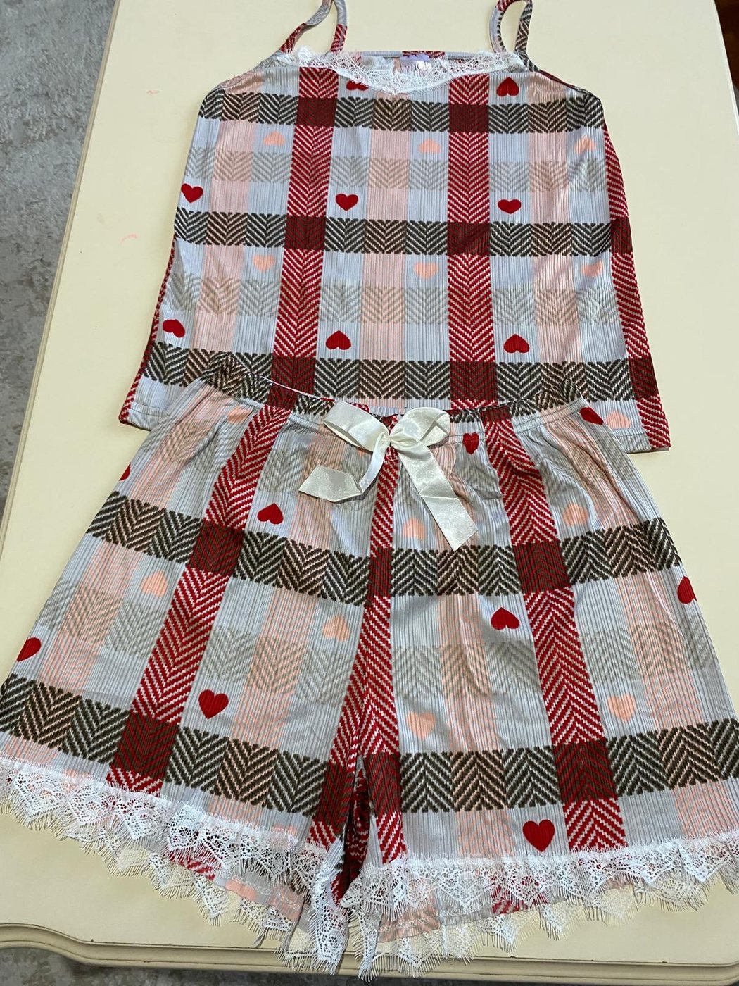 Kadın Desenli Pijama Takımı