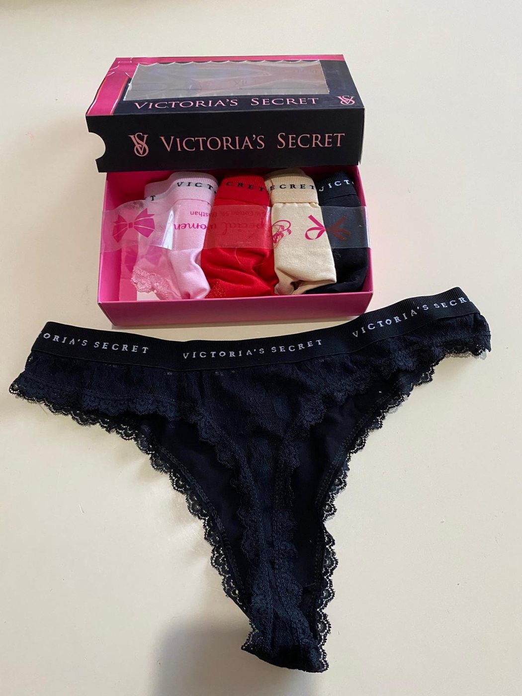 Kadın Siyah Dantel Slip Seti