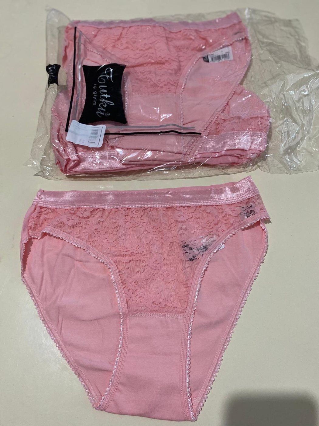 Kadın Dantel Detaylı Slip Seti
