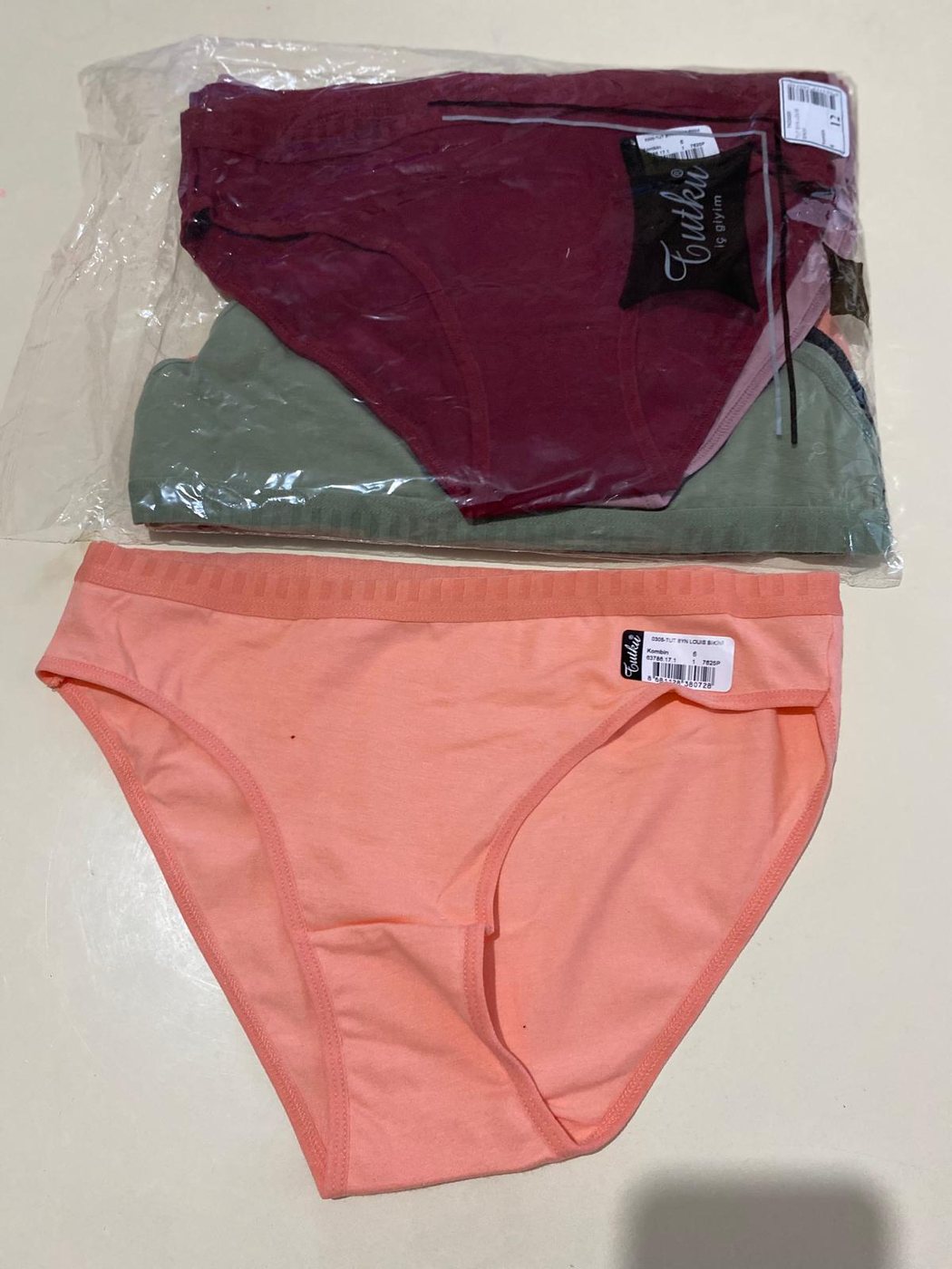 Kadın Pastel Karışık Slip Seti